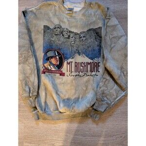 Vintage 1993 Mount Rushmore Gutzon Borglum Crew Neck Sweatshirt Sz XL